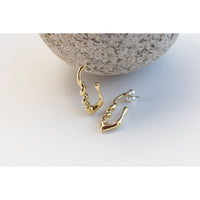 Leigh Miller Small Corkscrew Earrings in Brass