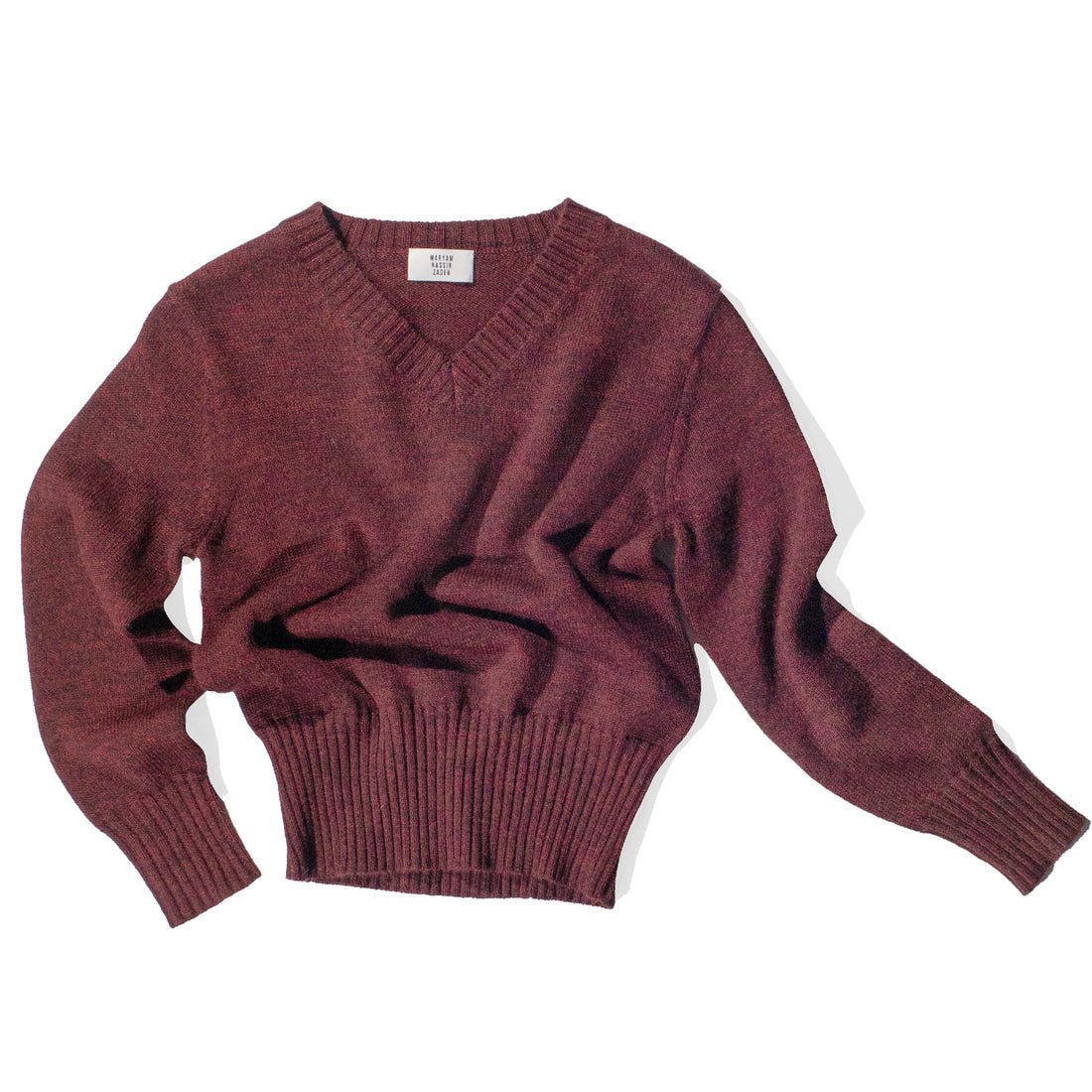 Maryam Nassir Zadeh Annora Sweater in Merlot