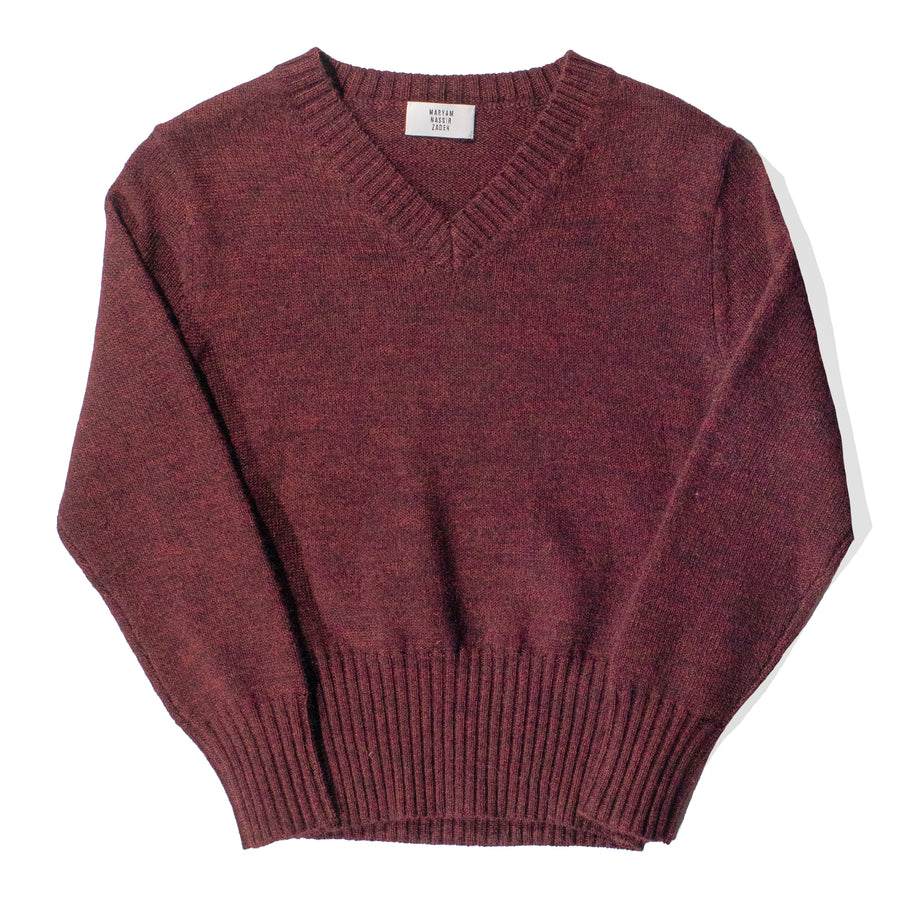 Maryam Nassir Zadeh Annora Sweater in Merlot