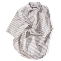 Nicholson & Nicholson Colby Shirt in Off White Stripe