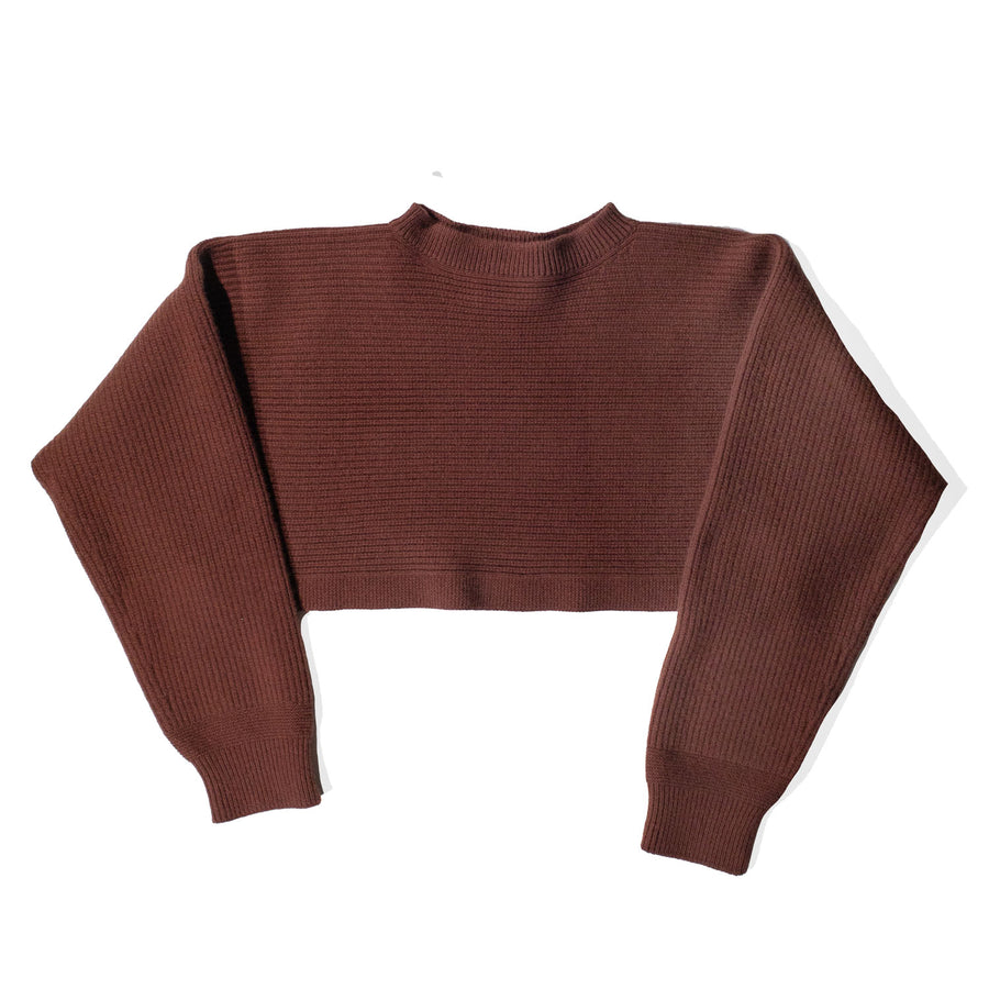 Nicholson & Nicholson Pigalle Cropped Sweater in Brown