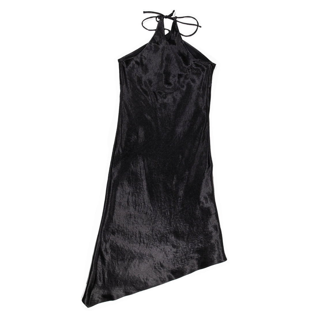 Nomia Halter Bias Dress in Black