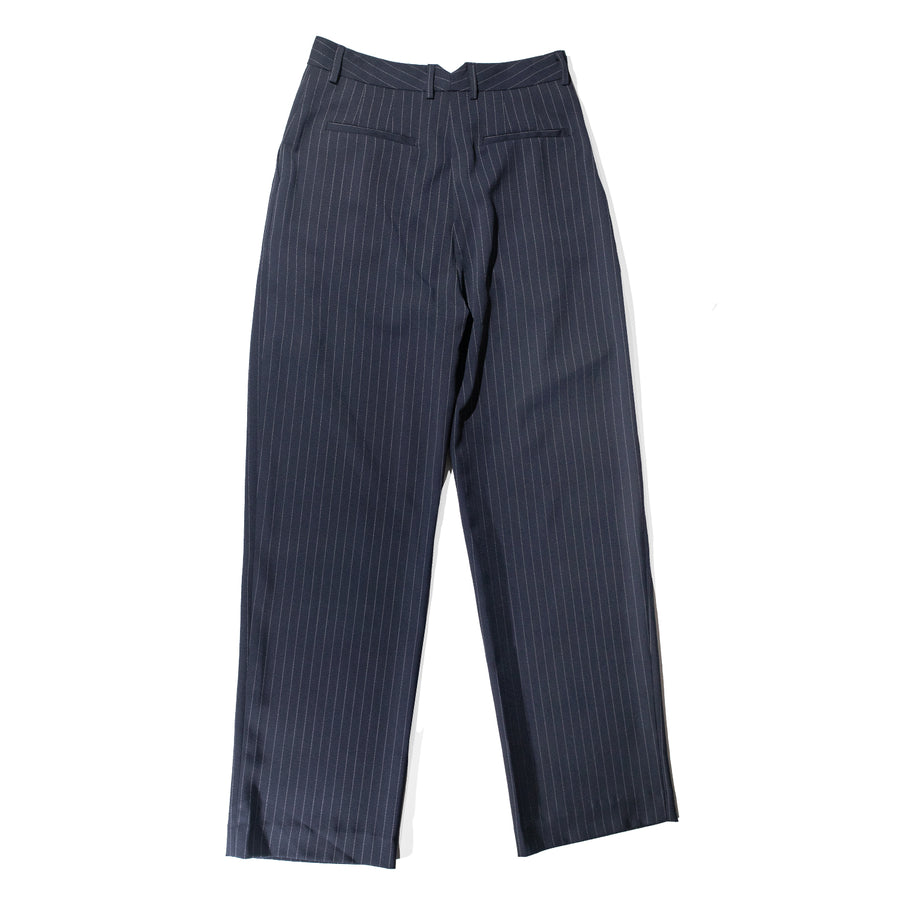 Nomia Pleated Trouser in Midnight/White