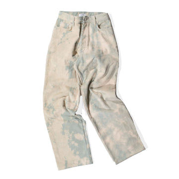 Nomia Drop Oversize Jeans in Lichen Tie Dye Corduroy