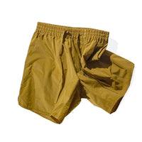 Grei Parachute Nylon Track Short in Bright Olive