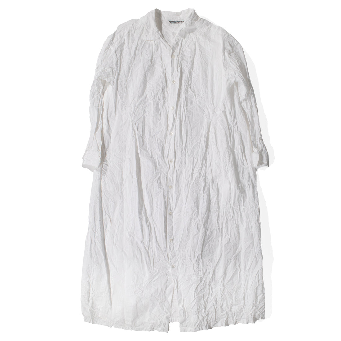 Pas de Calais Cotton Dobby Shirt Dress in White