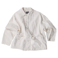 Pas de Calais Satin Coverall Jacket in Natural