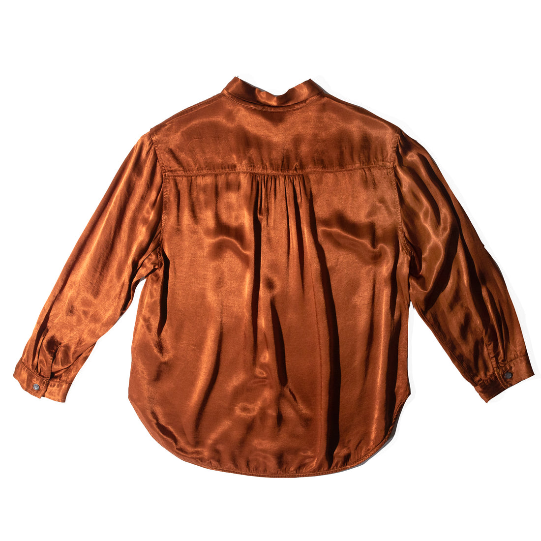 Raquel Allegra Lauren Blouse in Cognac