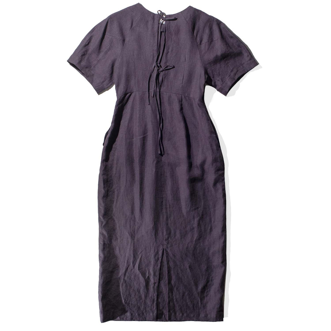 Sayaka Davis Barrel Sleeve Dress in Eggplant