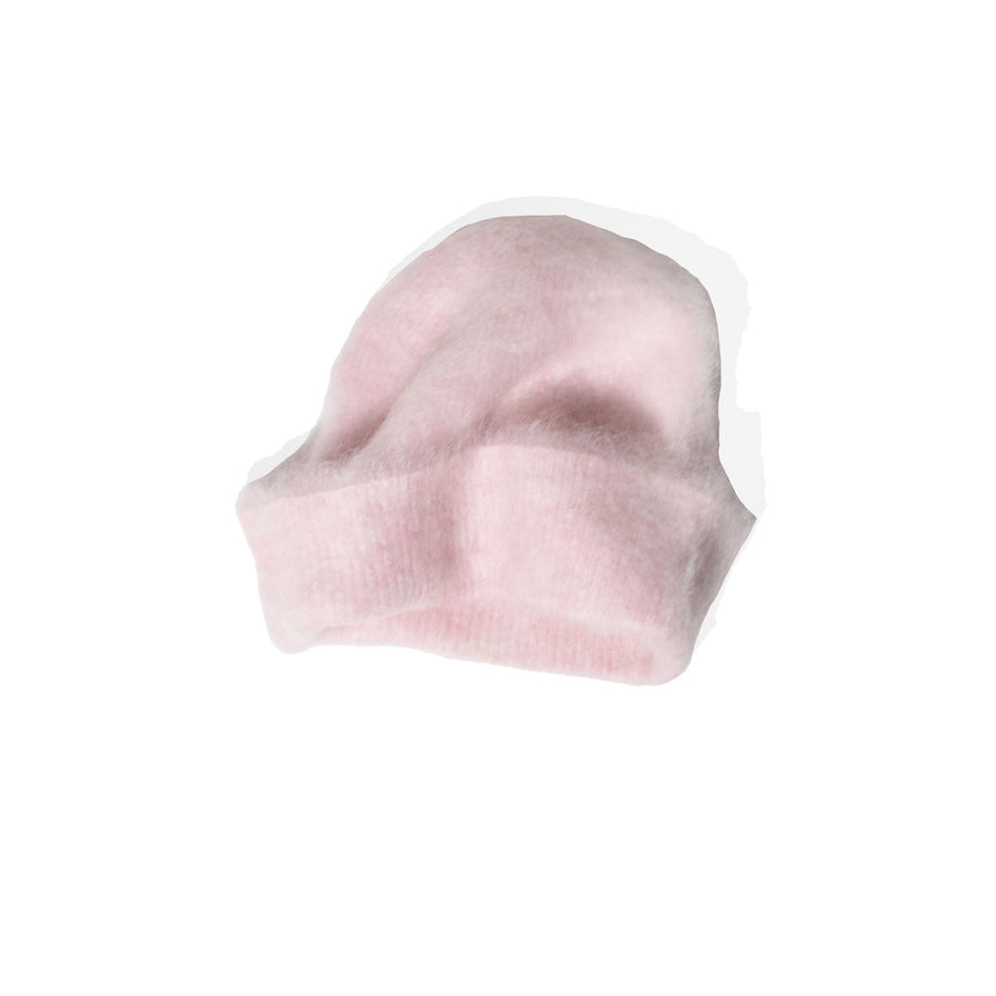 Sayaka Davis Brushed Mohair Beanie in Blush