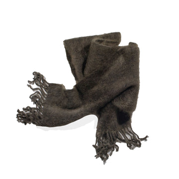 Sayaka Davis Brushed Mohair Scarf in Olive