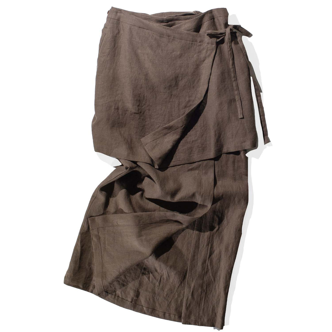 Sayaka Davis Layered Wrap Skirt in Espresso