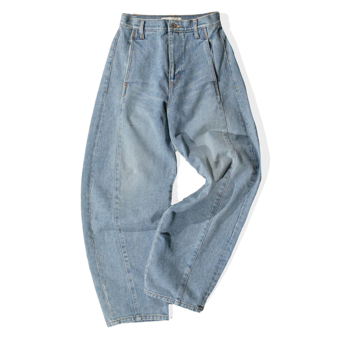 Sayaka Davis Barrel Denim Pants in Light Blue