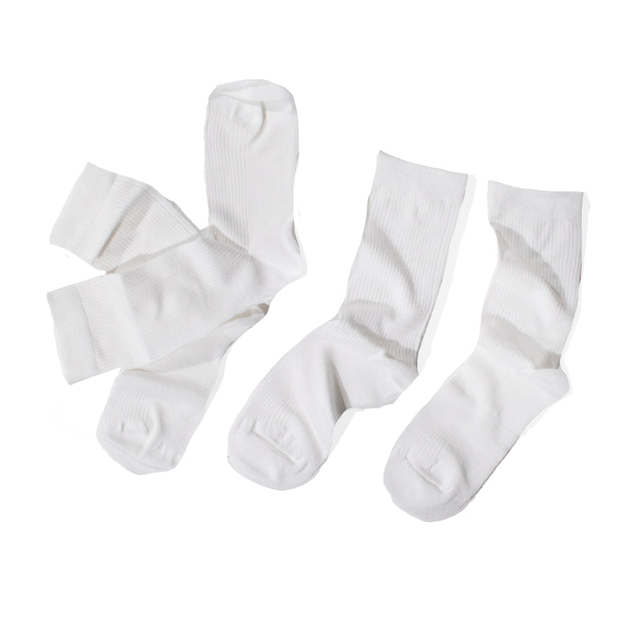 Swedish Stockings Billy Bamboo Sock in White - 2 Pack