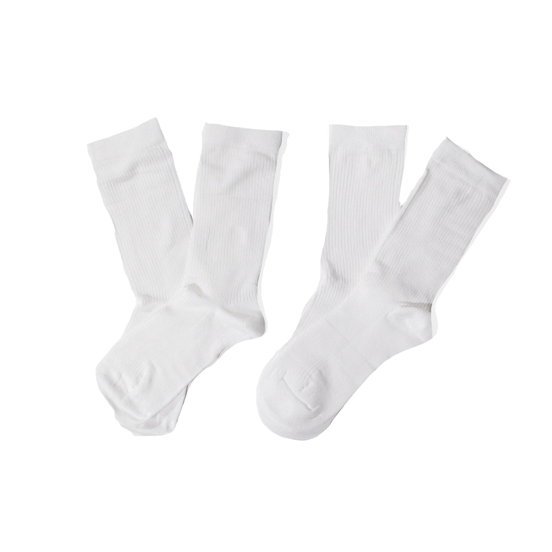 Swedish Stockings Billy Bamboo Sock in White - 2 Pack