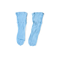 Swedish Stockings Erica Crochet Socks in Sky Blue