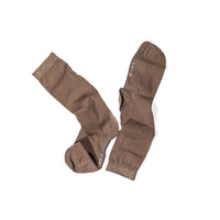 Swedish Stockings Magda Shimmery Socks in Mid Brown