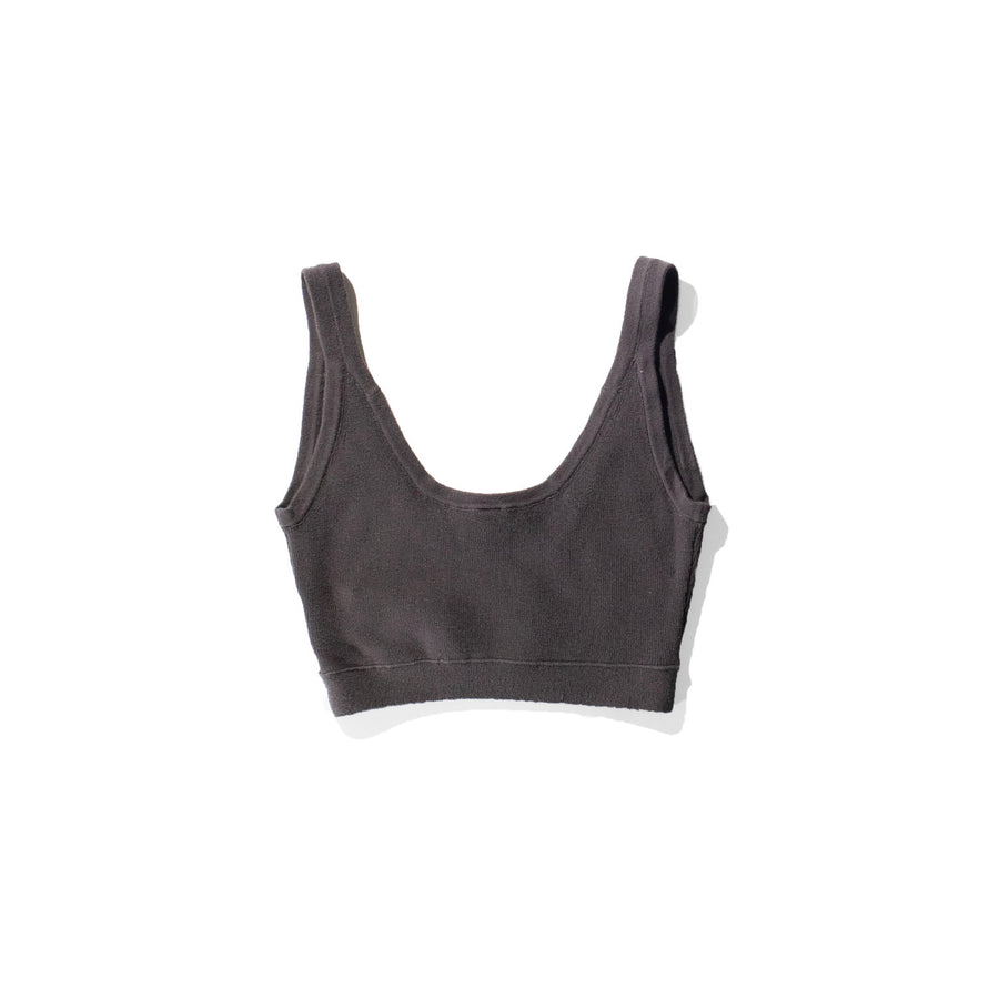 Lauren Manoogian Rib Bralette in Coal