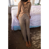 Baserange Maru Pants in Grey Brown Melange