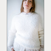 Lauren Manoogian Boucle Crewneck in White