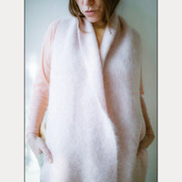 Sayaka Davis Brushed Mohair Scarf in Blush