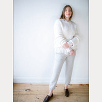 Lauren Manoogian Boucle Crewneck in White