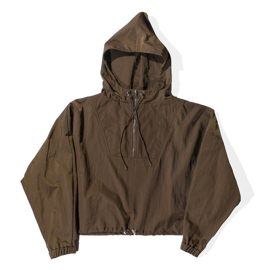 Nomia Zip Hooded Pullover in Sienna