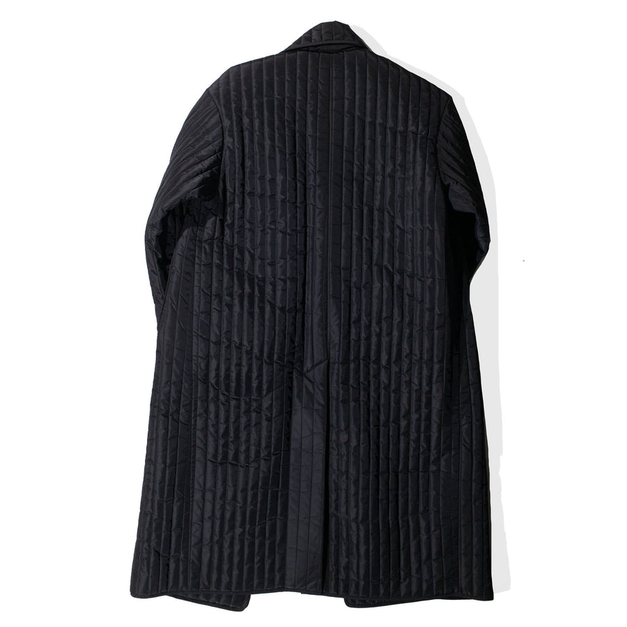 Nomia Quilted Overcoat in Black