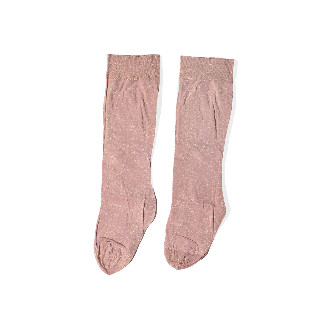 Swedish Stockings Ines Shimmery Socks in Rose Dawn