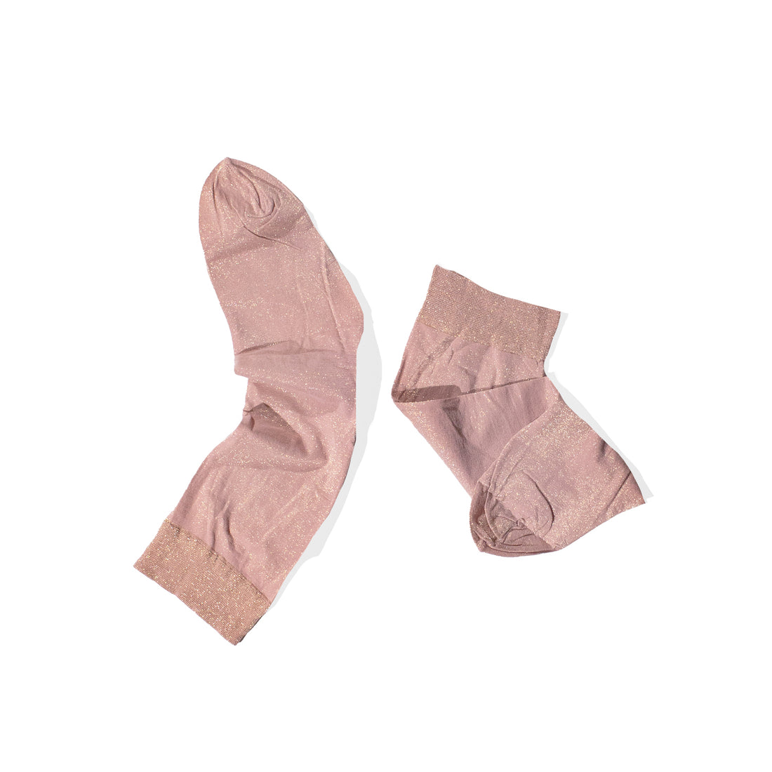 Swedish Stockings Ines Shimmery Socks in Rose Dawn