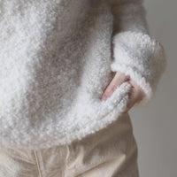 Lauren Manoogian Boucle Crewneck in White