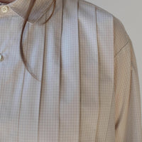 Chimala Typewriter Plaid Shirt in Beige