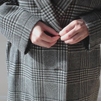 Nicholson & Nicholson My Robe Coat in Grey Check