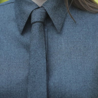 Kallmeyer Billie Tie Blouse in Heather Grey