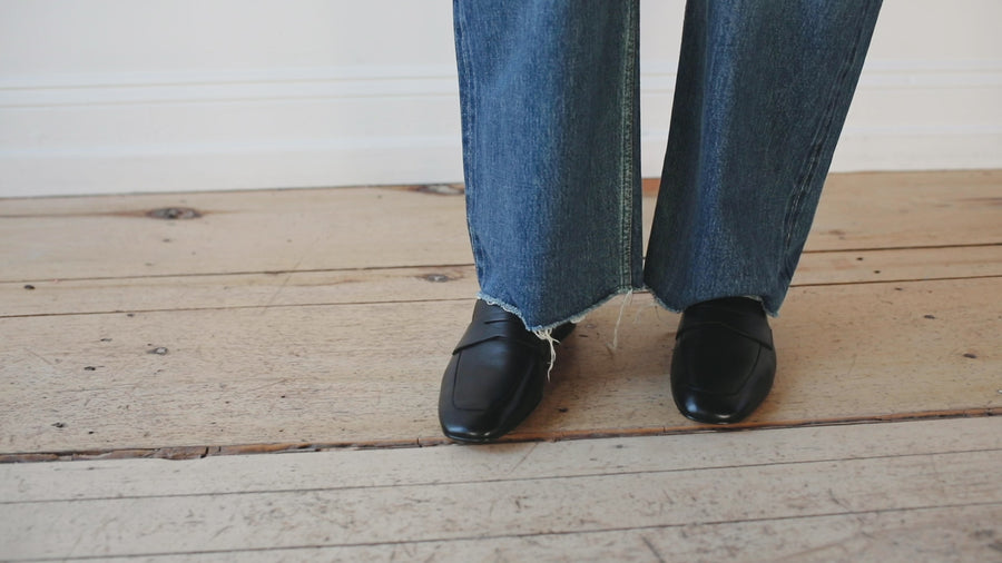 Le Monde Béryl Soft Loafer in Placket Leather Black