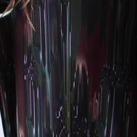 Henrik Vibskov Knight Plisse Dress in Dark Tetris Drips