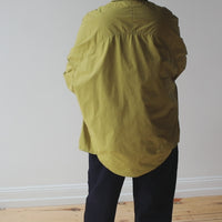 Grei Oversized IO Shirt in Moss Green