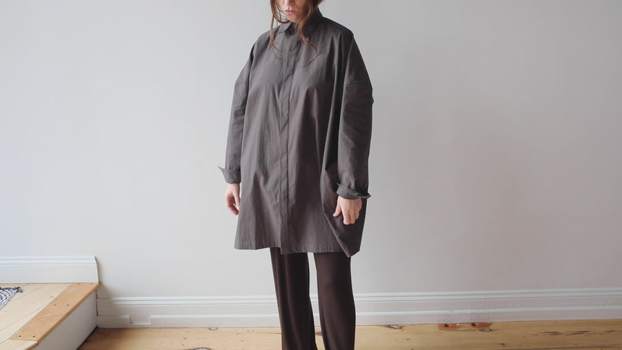 Grei Painter Shirt Jacket in Charcoal