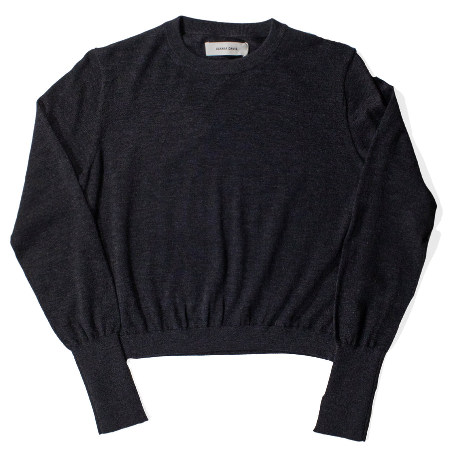 Sayaka Davis Cashmere Pullover in Charcoal