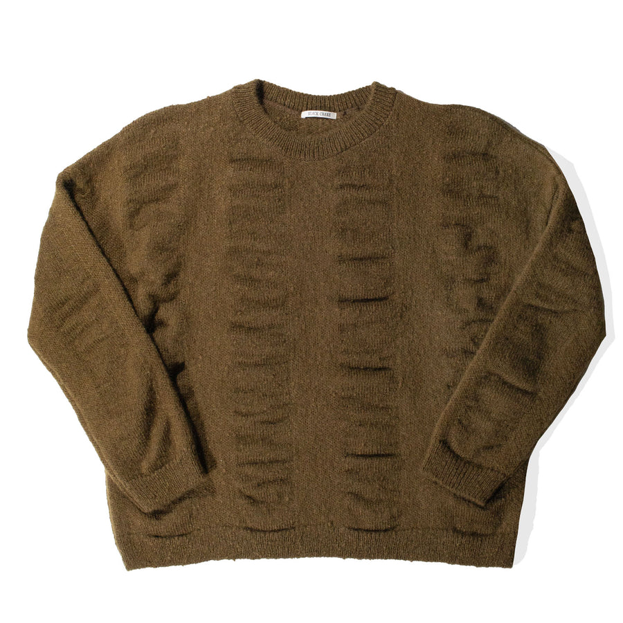 Black Crane Waterfall Sweater in Dark Olive