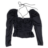 Ulla Johnson Mirelle Blouse in Noir