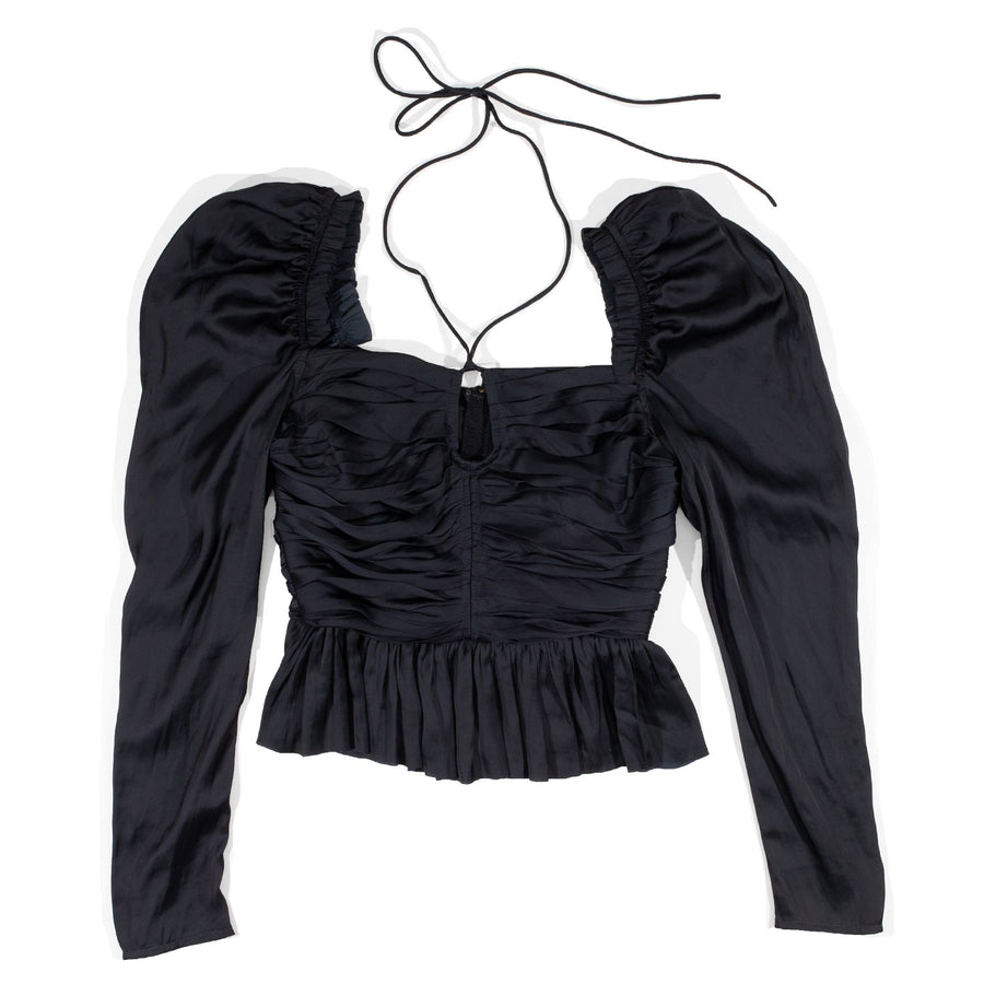 Ulla Johnson Mirelle Blouse in Noir