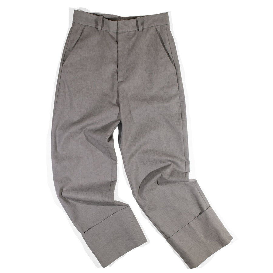 HOPE Fold Trousers in Sage Grey