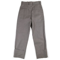 HOPE Fold Trousers in Sage Grey