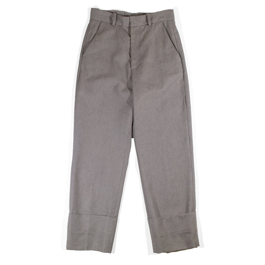 HOPE Fold Trousers in Sage Grey