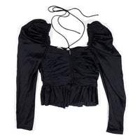 Ulla Johnson Mirelle Blouse in Noir