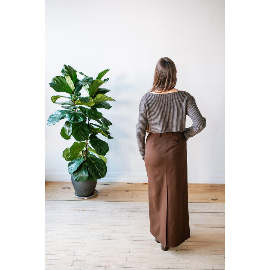 Maryam Nassir Zadeh Simi Skirt in Carob