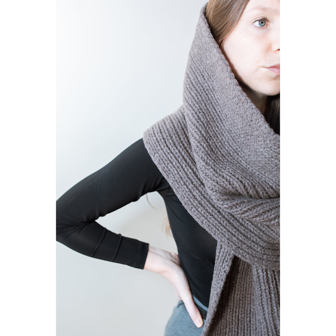 Baserange Scarf in Brown Melange