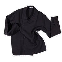 Blluemade Double Breasted Coat in Black