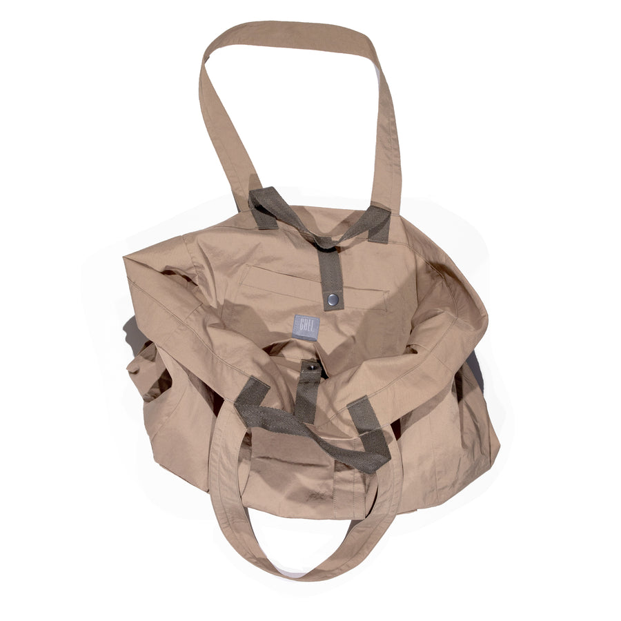 Grei Double Handle Tote in Dark Khaki